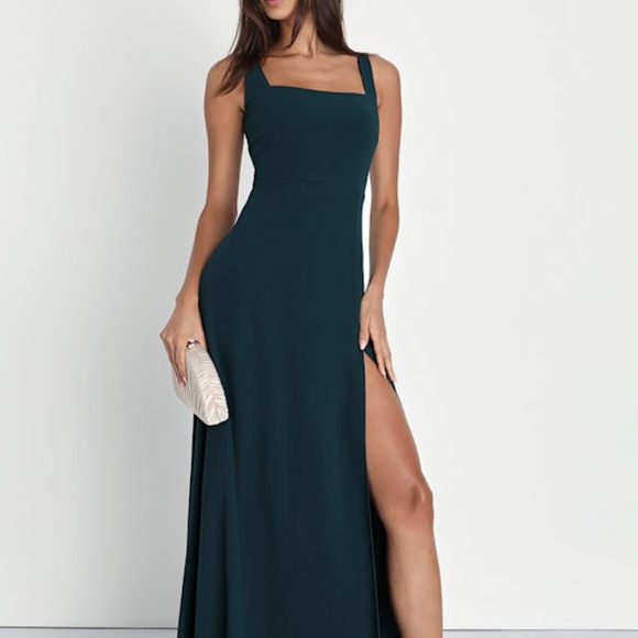 Lulus Remarkable Arrival Emerald Green Sleeveless Maxi Dress - Size XS - Picture 1 of 1